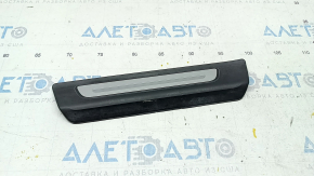 Door sill trim rear left outer Audi Q7 16- black with chrome, scratches