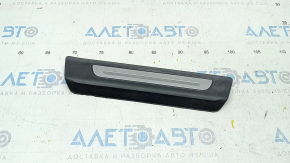 Door sill trim rear right outer Audi Q7 16- black with chrome, scratches