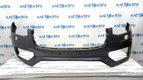Front bare bumper Volvo XC90 16-19 for headlight washer, without park assist, gray 714, scratches, bumps, broken mount