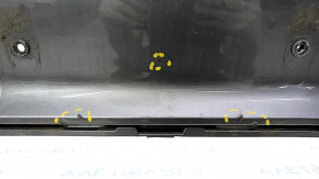 Front bare bumper Volvo XC90 16-19 for headlight washer, without park assist, gray 714, scratches, bumps, broken mount