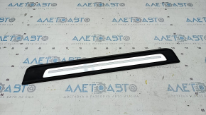 Door sill trim front left outer Audi Q7 16- black with chrome, scratches
