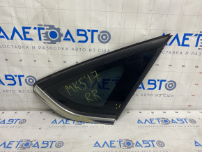 Window blind glass rear right Ford Fusion mk5 13-20 one chrome, scratches on chrome, scratches on glass