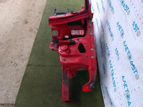 Front left quarter Audi A4 B8 08-16 red, dented threshold