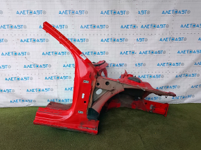 Front right quarter Audi A4 B8 08-16 red