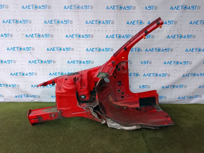 Front right quarter Audi A4 B8 08-16 red