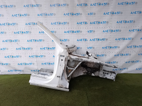 Front right quarter Audi A4 B9 17 - white, dents