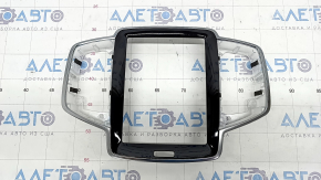 Front panel trim monitor frame Volvo XC90 16-22 black gloss, scratches