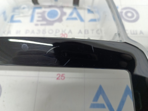Front panel trim monitor frame Volvo XC90 16-22 black gloss, scratches