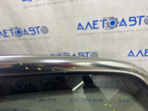 Window blind glass rear left Ford C-max MK2 13-18 one chrome, scratches on chrome, scratches on glass