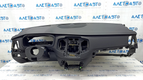 Torpedo front panel without AIRBAG Volvo XC90 16-22 for projection, black