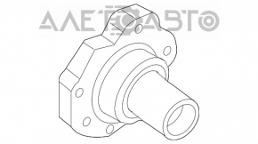 Rear right hub bracket VW Jetta 11-13 USA with bolt, rusty
