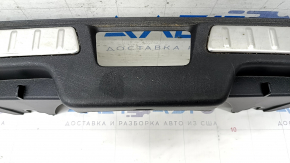 Volvo XC90 16-22 black boot opening trim with metal inserts, scratches