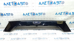 Upper trunk door molding with Ford Escape MK3 emblem 17-19 rest, under camera, emblem mount broken
