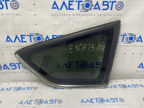 Window blind glass rear right Ford Escape MK3 13-19 chrome scratches on chrome