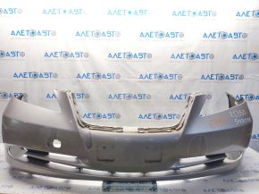 Bare front bumper Lexus ES350 07-09 for parking sensors, silver, non-factory holes, scratches, tear