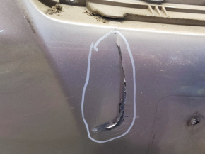 Bare front bumper Lexus ES350 07-09 for parking sensors, silver, non-factory holes, scratches, tear