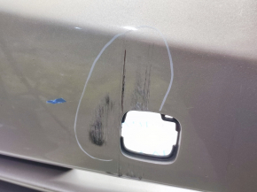 Bare front bumper Lexus ES350 07-09 for parking sensors, silver, non-factory holes, scratches, tear