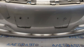Bare front bumper Lexus ES350 07-09 for parking sensors, silver, non-factory holes, scratches, tear