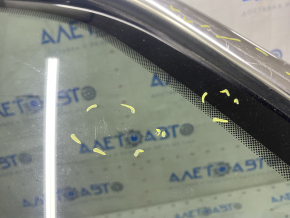 Window blind glass rear right Ford Escape MK3 13-19 chrome scratches on chrome, scratches on glass