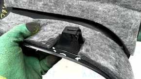 Front pillar trim right lower Audi Q7 16- black, scratches, broken fastener