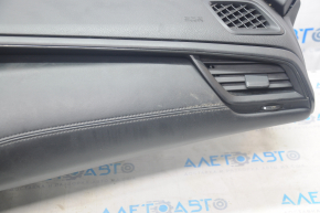 Torpedo front panel with AIRBAG Honda Insight 19-22 black, leather trim for dry cleaning