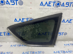 Window blind glass rear right Ford Escape MK3 13-19 chrome scratches on chrome, scratches on glass