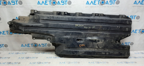 Left underbody protection Subaru Forester 14-18 SJ cracks, broken mount