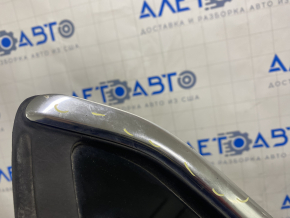 Window blind glass rear left Ford Focus mk3 11-18 4d with molding chrome, scratches on chrome