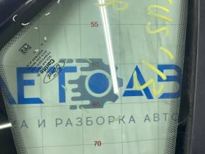 Window blind glass rear right Ford Focus mk3 11-18 5d with molding matte, scratches on glass