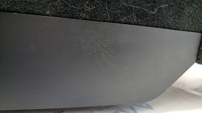 Central console armrest and cup holders Volvo XC90 16-22 leather black, scratches