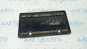 Audi Q7 16 trunk door license plate area - fasteners drilled out