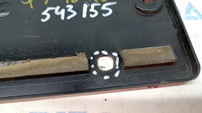Audi Q7 16 trunk door license plate area - fasteners drilled out