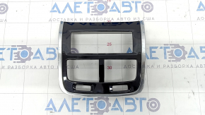 Rear center console trim Volvo XC90 16-22 black gloss