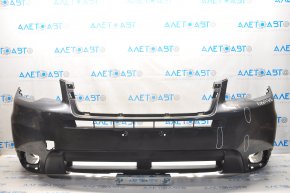 Bare front bumper Subaru Forester 14-16 SJ pre-rest, graphite, scratches, non-factory holes