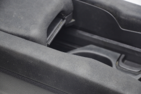 Console central armrest and cup holders Honda Insight 19-22 black, armrest cloth, scratches, for dry cleaning