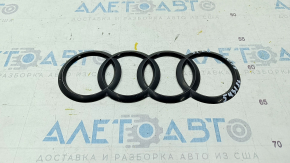 Audi Q7 16 Tailgate Emblem - Painted Black