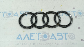 Audi Q7 16 Tailgate Emblem - Painted Black
