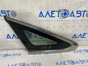 Window blind glass rear left Hyundai Sonata 15-17 petrol, scratches on chrome, scratches on glass