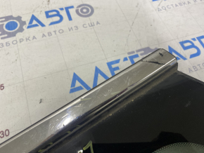 Window blind glass rear left Hyundai Sonata 15-17 petrol, scratches on chrome, scratches on glass