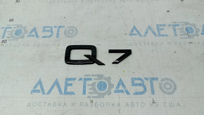 Emblem inscription Q7 trunk door Audi Q7 16- painted