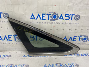 Window blind glass rear left Hyundai Sonata 15-17 petrol, scratches on chrome, scratches on glass
