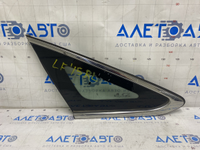 Window blind glass rear left Hyundai Sonata 15-17 petrol, scratches on chrome, scratches on glass