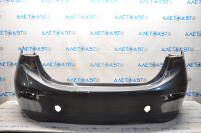 Rear bumper bare Mazda 3 14-18 BM graphite, tears, cracks, scratches