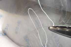 Rear bumper bare Mazda 3 14-18 BM graphite, tears, cracks, scratches