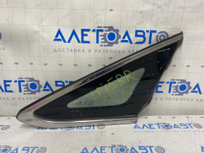 Window blind glass rear right Hyundai Sonata 15-17 petrol, scratches on chrome, scratches on glass
