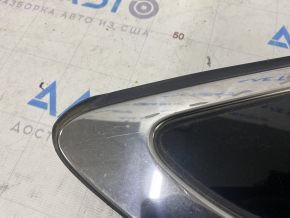 Window blind glass rear right Hyundai Sonata 15-17 petrol, scratches on chrome, scratches on glass