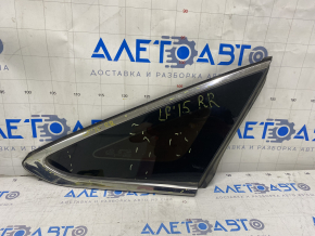 Window blind glass rear right Hyundai Sonata 15-17 petrol, scratches on chrome, scratches on glass
