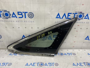 Window blind glass rear right Hyundai Sonata 15-17 petrol, scratches on chrome, scratches on glass