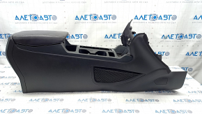 Central console armrest and cup holders Ford Escape MK3 17- leather black. scratches
