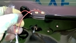 Bare trunk door with glass Audi Q7 16-19 black L041, soldered wire